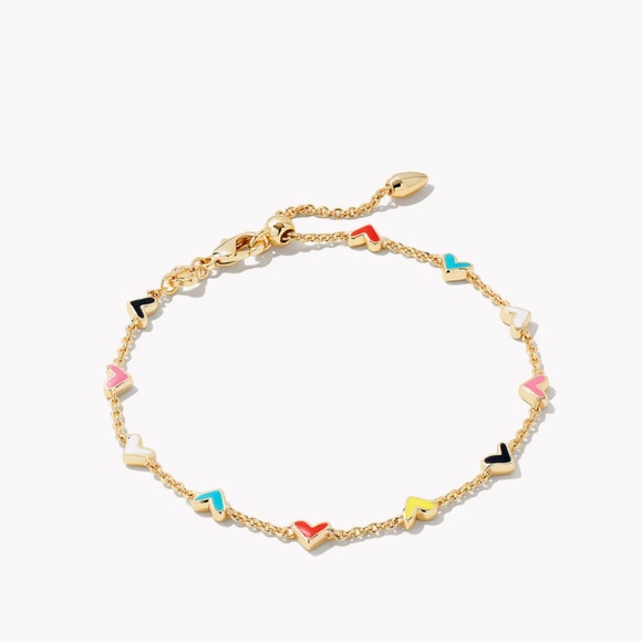 Kendra Scott Colorful Heart Chain Bracelet - Picture 2 of 3